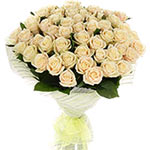 Who can resist the beauty of this rose? The beauty of 50 white roses is unchalle...