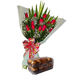 A sweet and romantic gift.<br>Includes:<br>- A beautiful red rose bouquet (12 re...