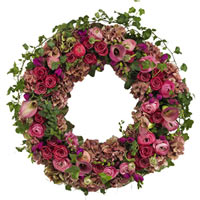 Traditional funeral wreath