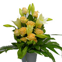 One sided arrangement of yellow roses for those magical moments of life....