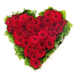 Add some romance to your life with the Be My Love bouquet of red roses in a vase...