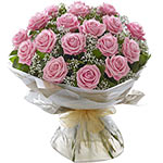 Long Stemmed Rose Bouquet Pink 12