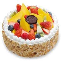 Ambrosial Fresh Cream and Fruit Cake