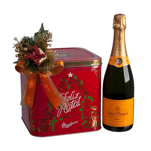 Champagne is an iconic gift. This duo of Veuve Cli......  to Campo grande