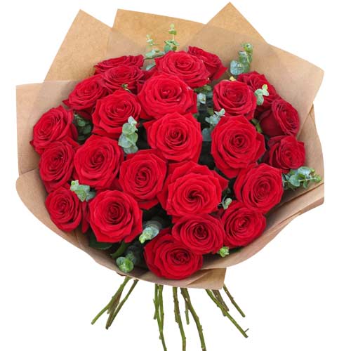 Give this bouquet of 24 red roses a gift and expre......  to Caxias do sul