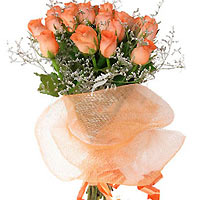 Bunch of 21 orange roses is the best flowers to gift someone for good luck, cong...