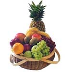 This fruit basket features a fresh array of delicious domestic and tropical frui...