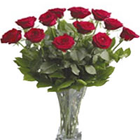 Bouquet Of 10 red roses to evoke those enthusiastic feelings. Vase Not Include....