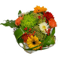 Tie all bouquets of fresh flowers after receiving the order...
