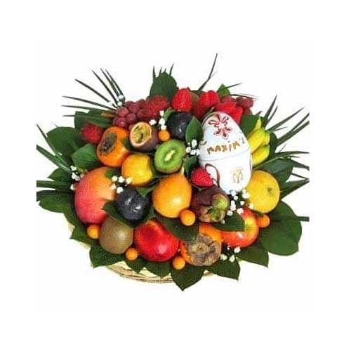 Exquisite Be Happy Fruits Gift Hamper