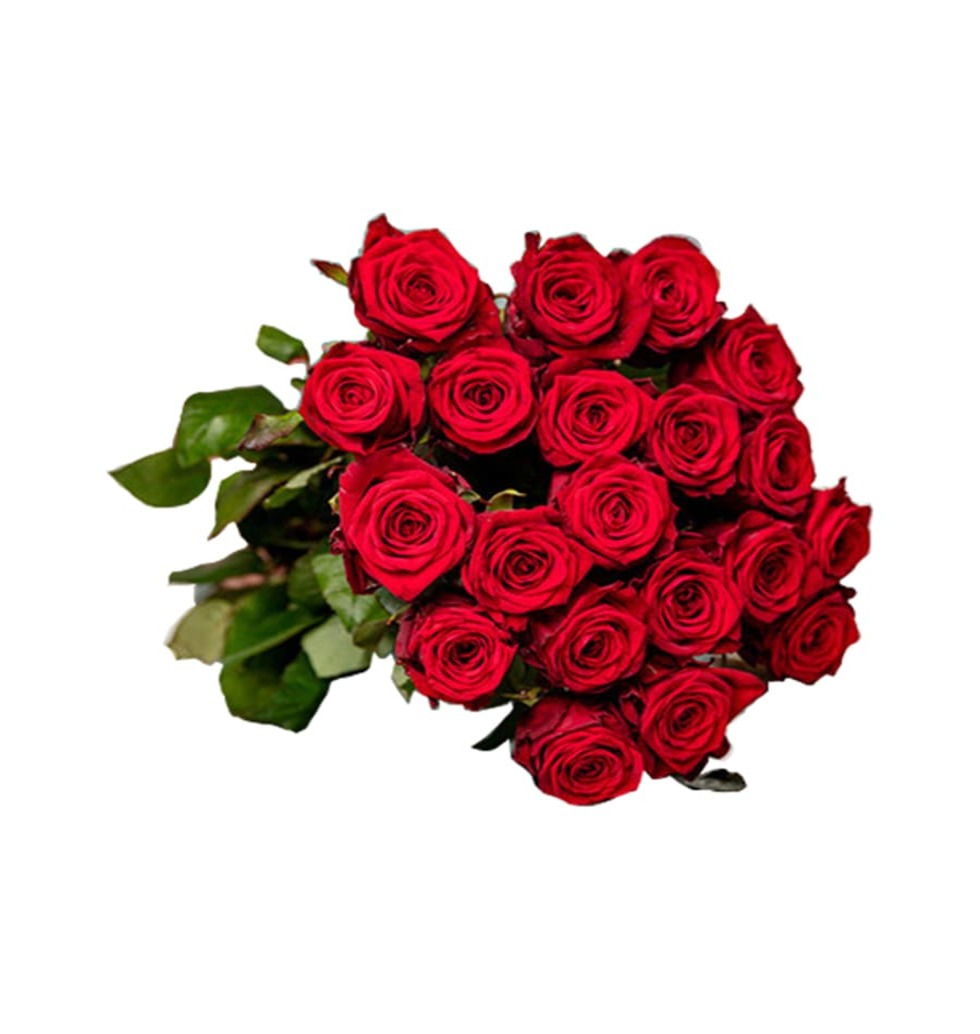 Fall in love with this classic bouquet of red rose...