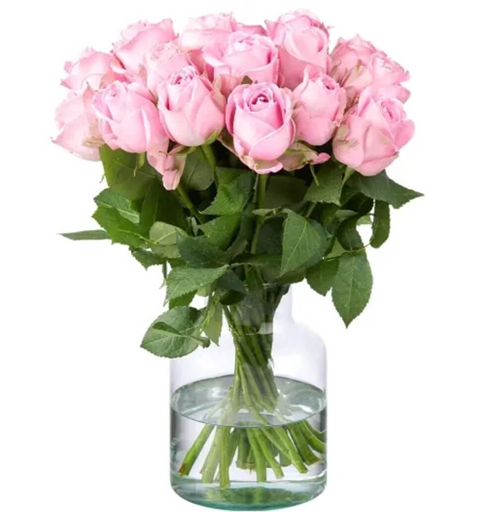 Roses in a soft pink hue are naturally stunning an...