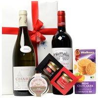 Radiant Pure Luxury Gift Hamper with Wine