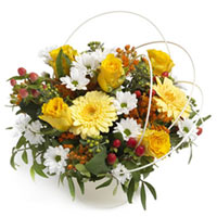 Rejoice! A sentiment of life and something a little bit heavenly! Yellow roses, ...