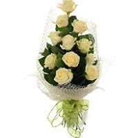Bouquet of 11 roses . Puri, splendid, white roses are able to conquer any heart....