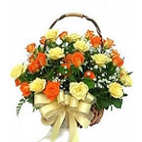 Surprise your near ones with this wonderful arrangement of 35 Mix Roses skillful...