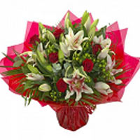 This bouquet lives up to its name roses and pink complement each other beautiful...