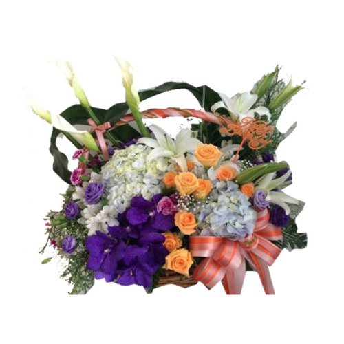 A bouquet of color blooms in your room with this a...
