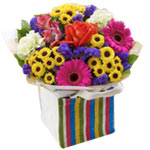 A classic gift, this Bright Bunch of Sundry Flowers in a Bag makes any celebrati...