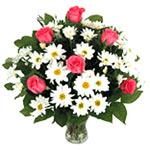 Makes their sweet dreams come true by sending this lovely arrangement of pink ro...