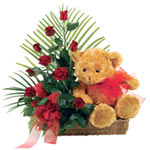 A striking basket arrangement made up of classic 1......  to mandurah_florists.asp