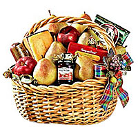 A great mix of holiday gourmet favoruties and frui......  to flowers_delivery_lloydminster_canada.asp