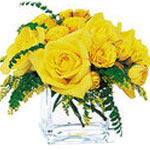 Yellow roses symbolize friendship, and sending thi......  to terrace_florists.asp