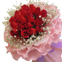 19 perfect red roses, matcht baby`s breath.......  to liaocheng_florists.asp
