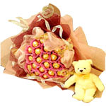 21 chocolates bouquet & a lovely little bear, eleg......  to danyang_florists.asp