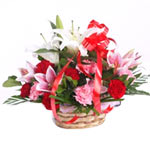  8 red carnations and 8 pink carnations with 2 pin......  to flowers_delivery_dantu_china.asp