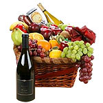 Impress someone with this Colorful Fruit and Wine ......  to flowers_delivery_ezhou_china.asp