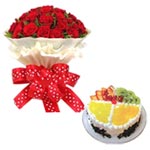 Order online this gift of Delightful Bunch of 24 R......  to baishan_florists.asp