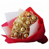 Send this Delight Choco Bouquet of 12 T chocolates......  to tongren_florists.asp