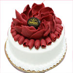 Chocolaty Seasons of Love Round Shaped Chocolate Flower Cake