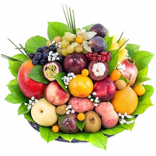 This gift of Yummy Overflowing Fruits Basket will ......  to dreux_florists.asp