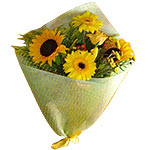 This wonderful basket filled with bright yellow fl......  to larisas_florists.asp