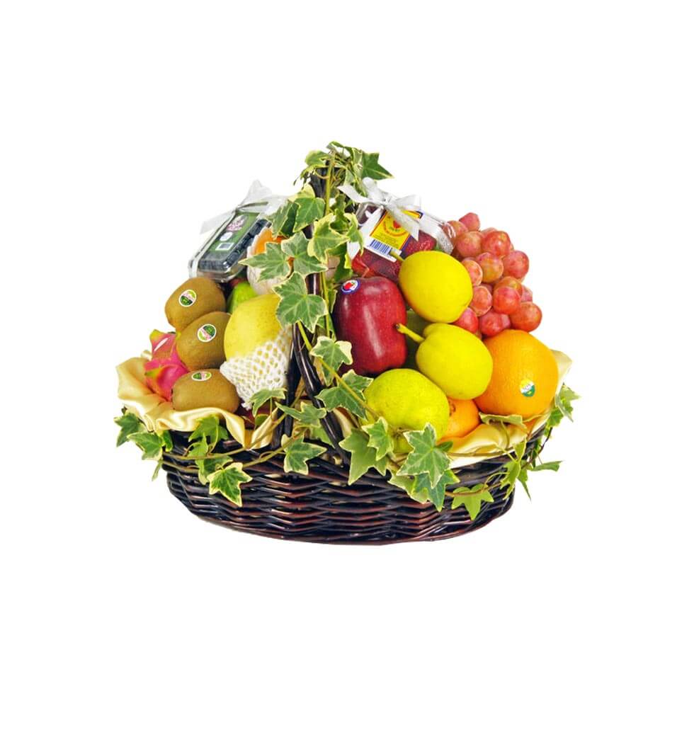 Fresh basket of fruit with basket. Our baskets are......  to Yuen Long san Tin