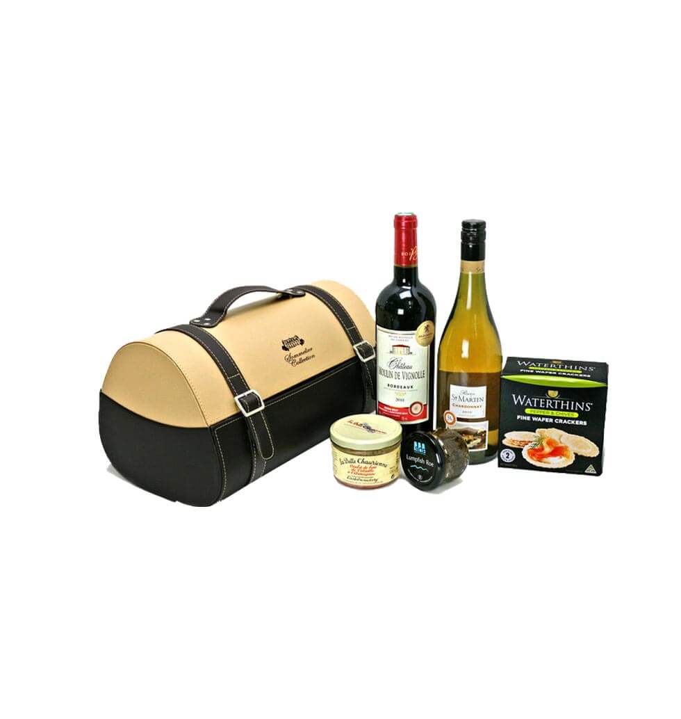 This Wine Hamper G14 includes French wine, Aged Fr......  to flowers_delivery_ngau tau kok_hongkong.asp