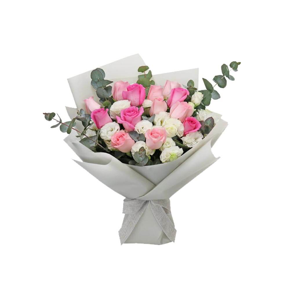 Baby Pink Roses, Pink Roses, Lisianthus and Matchi......  to so kwun tan_florists.asp