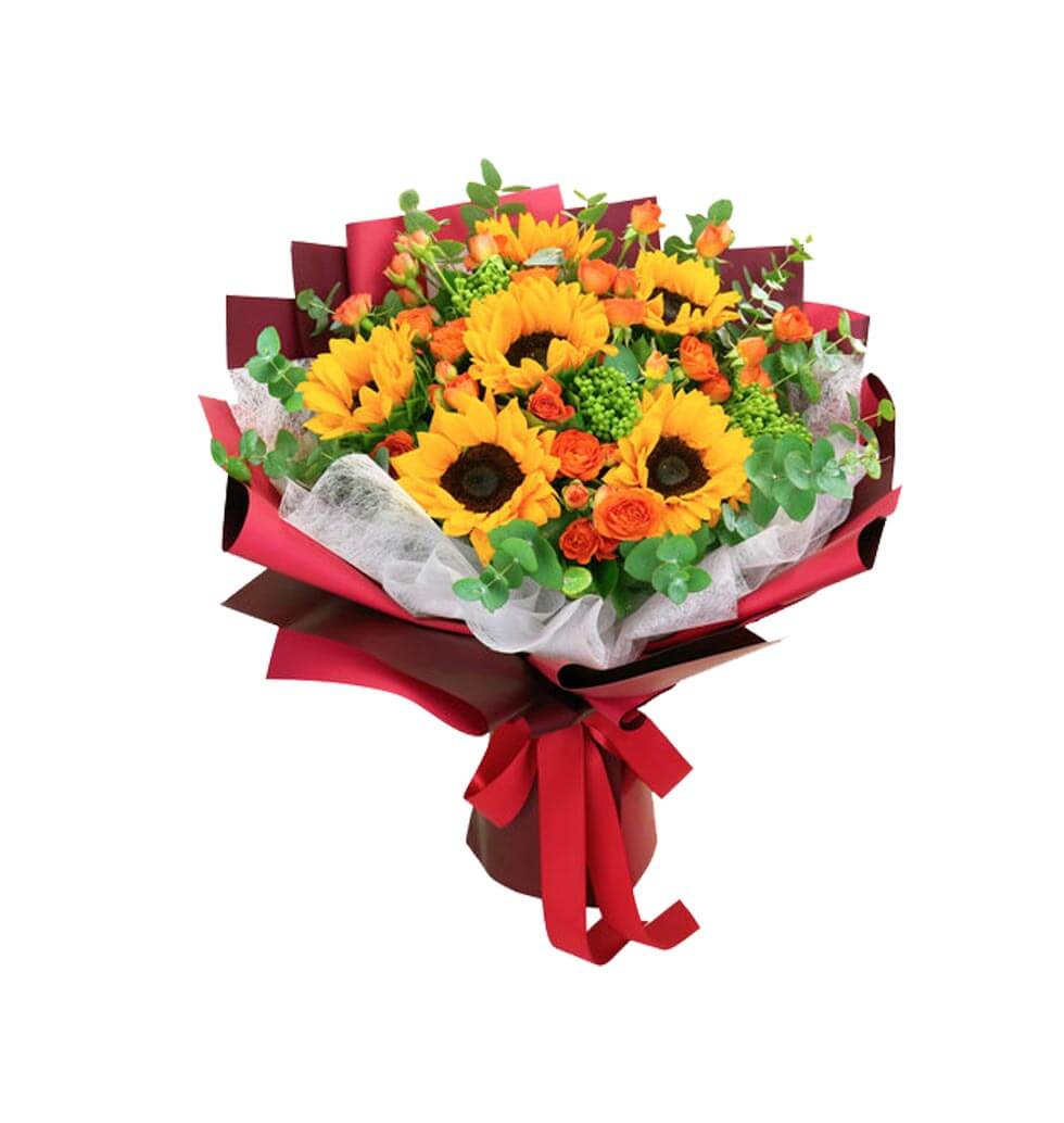Your sunshine in winter, orange roses symbolize wa......  to Tong Fuk_hongkong.asp
