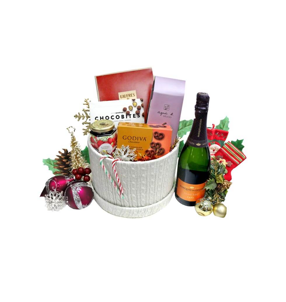 The ultimate Christmas gift basket. Give the gift ......  to flowers_delivery_lau fau shan_hongkong.asp