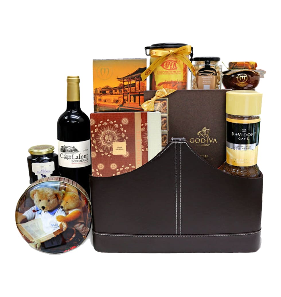 A wine and chocolate gift basket that is sure to i......  to Ngau Chi Wan_hongkong.asp