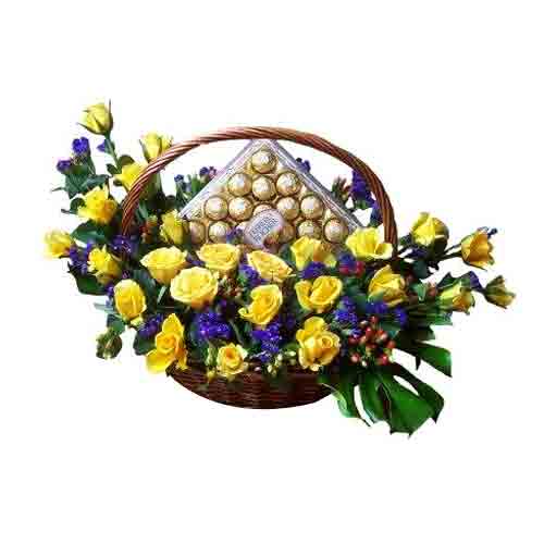 This basket comes with 24pcs of Ferrero Rochers an......  to flowers_delivery_gombak_malaysia.asp