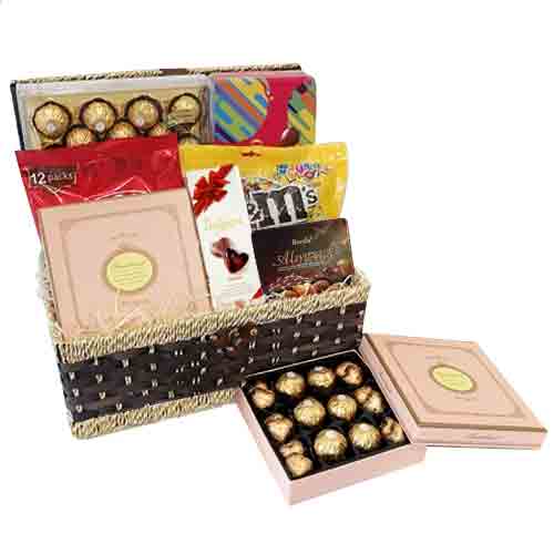 This basket includes:- Ferrero Rocher(24pcs), M&M ......  to flowers_delivery_butterworth_malaysia.asp