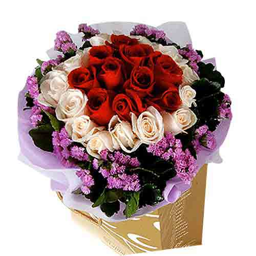 Arrangement of 24 Stalks of Roses <br>(Shades and ......  to taiping