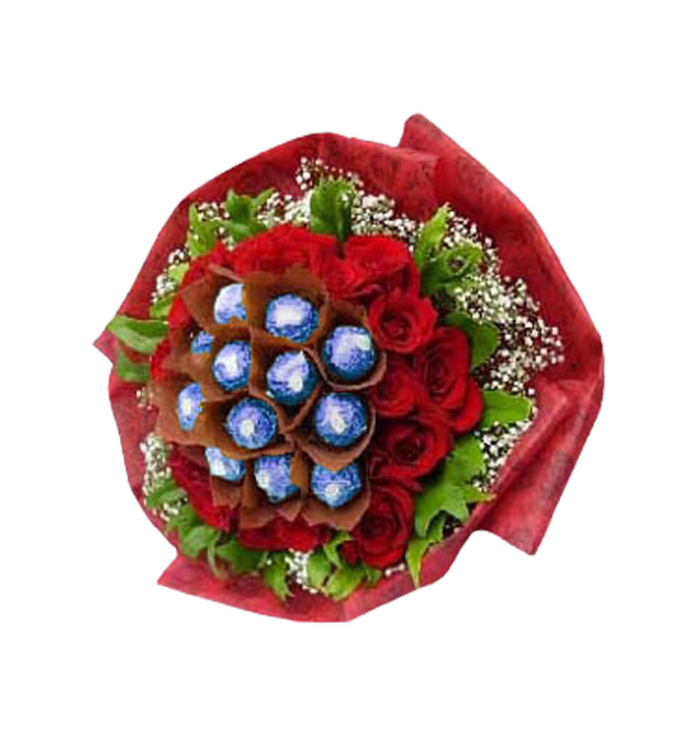 Gorgeous Roses tastefully packaged with Godiva Dom......  to flowers_delivery_cyberjaya_malaysia.asp