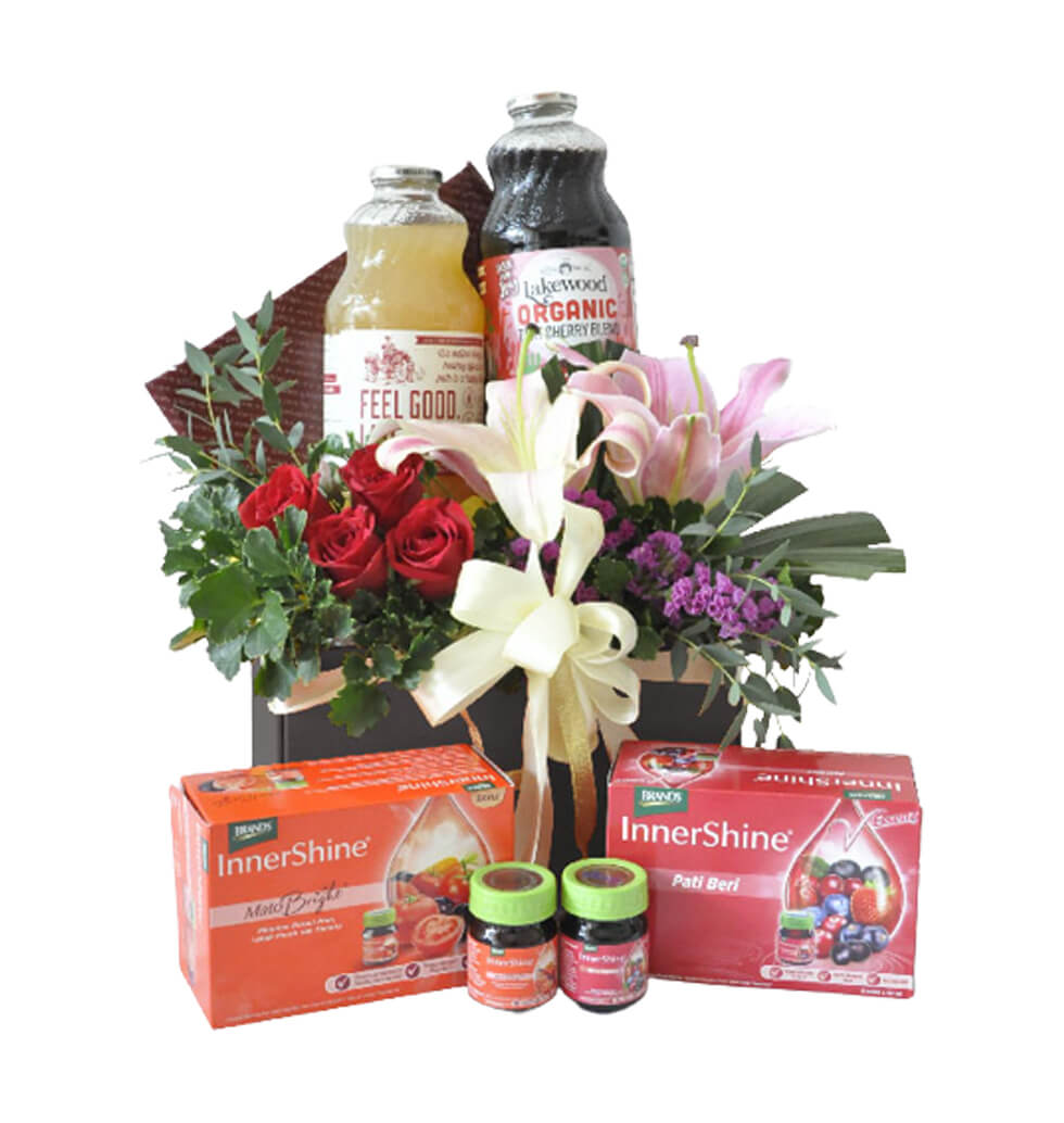 This be well gift basket is full of nutritious goo......  to flowers_delivery_kampar_malaysia.asp