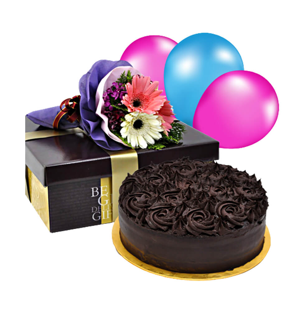Consider giving this decadent chocolate cake as a ......  to kajang_florists.asp