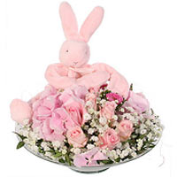 Lovely Pink Bunny Holder