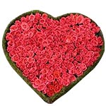 Designer Hand-Tied Heart-Shaped Roses